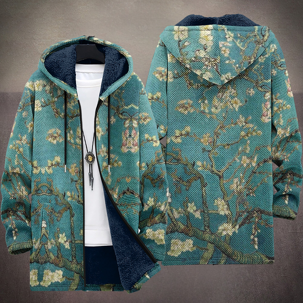 Ana | Chaqueta Artística con Capucha y Estampado Floral