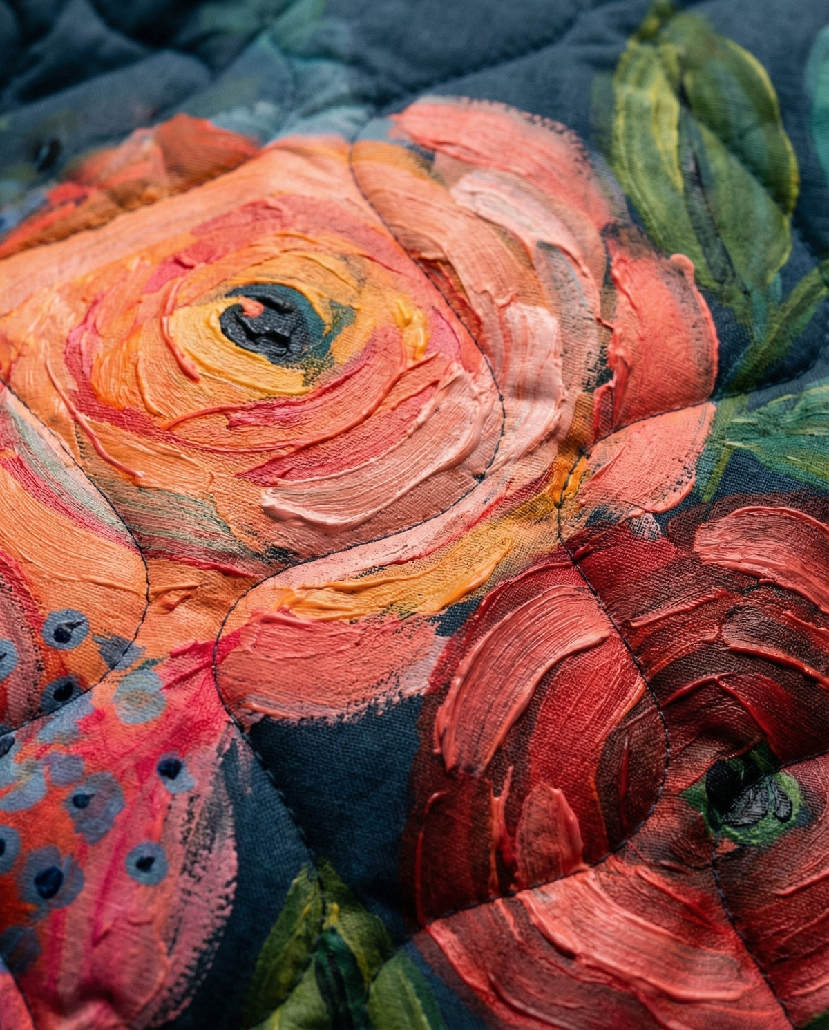 Remedios | Chaqueta Acolchada Vintage con Estampado Floral
