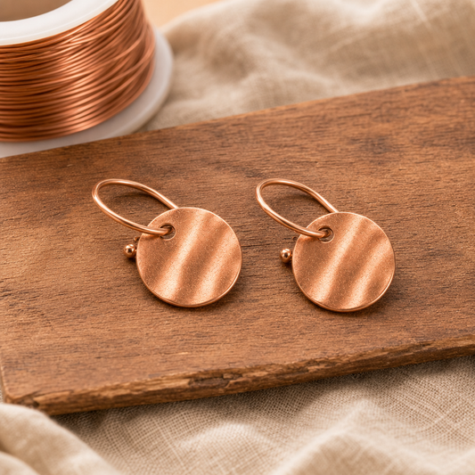 Pendientes de Cobre Halo