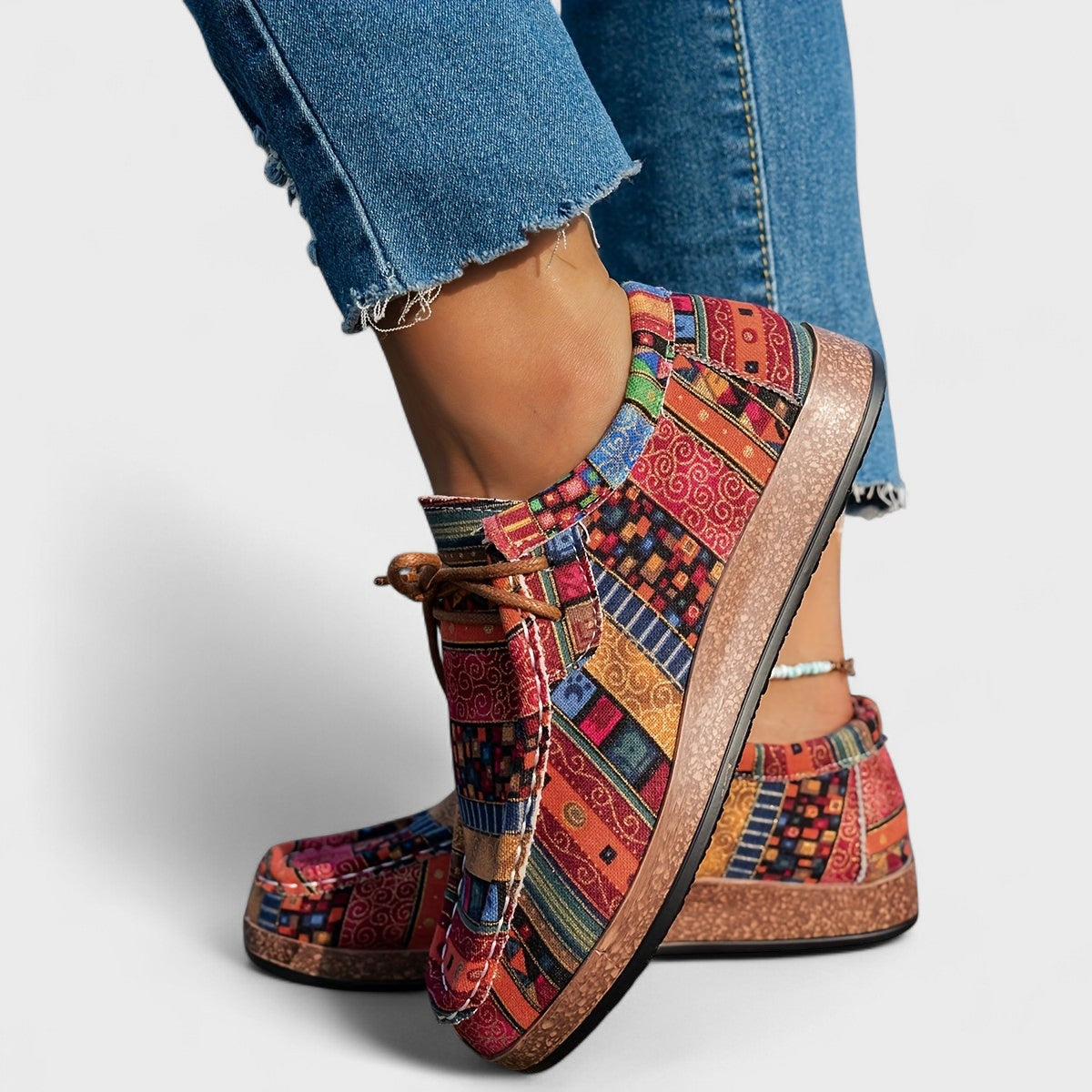 Amelia | Zapatillas Ortopédicas de Confort con Patchwork