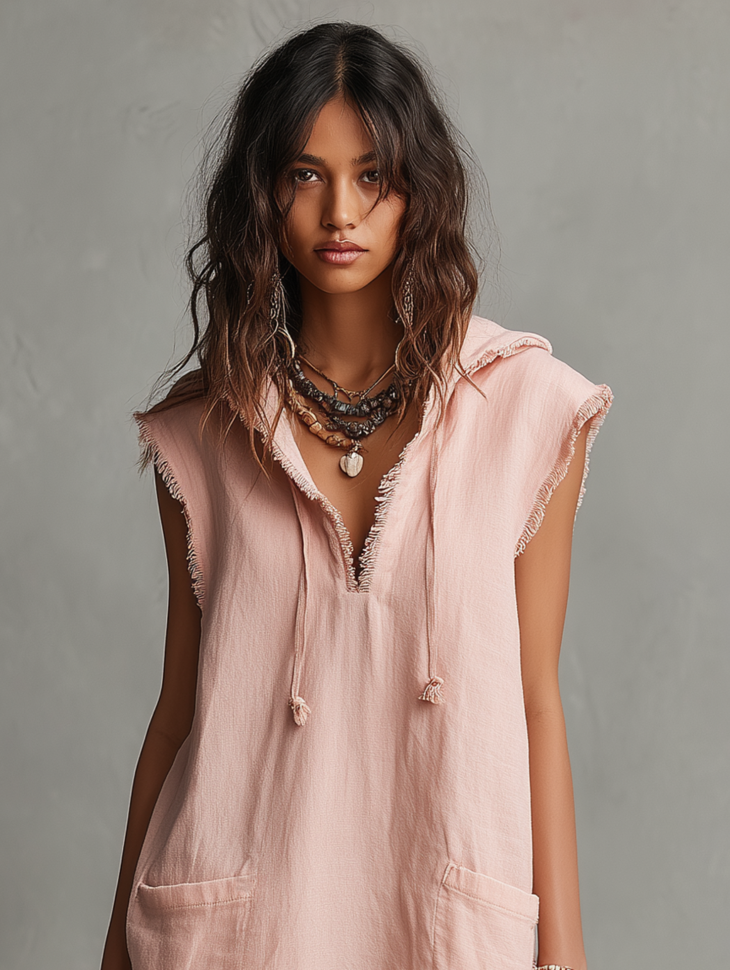 Pilar | Vestido de verano holgado con capucha