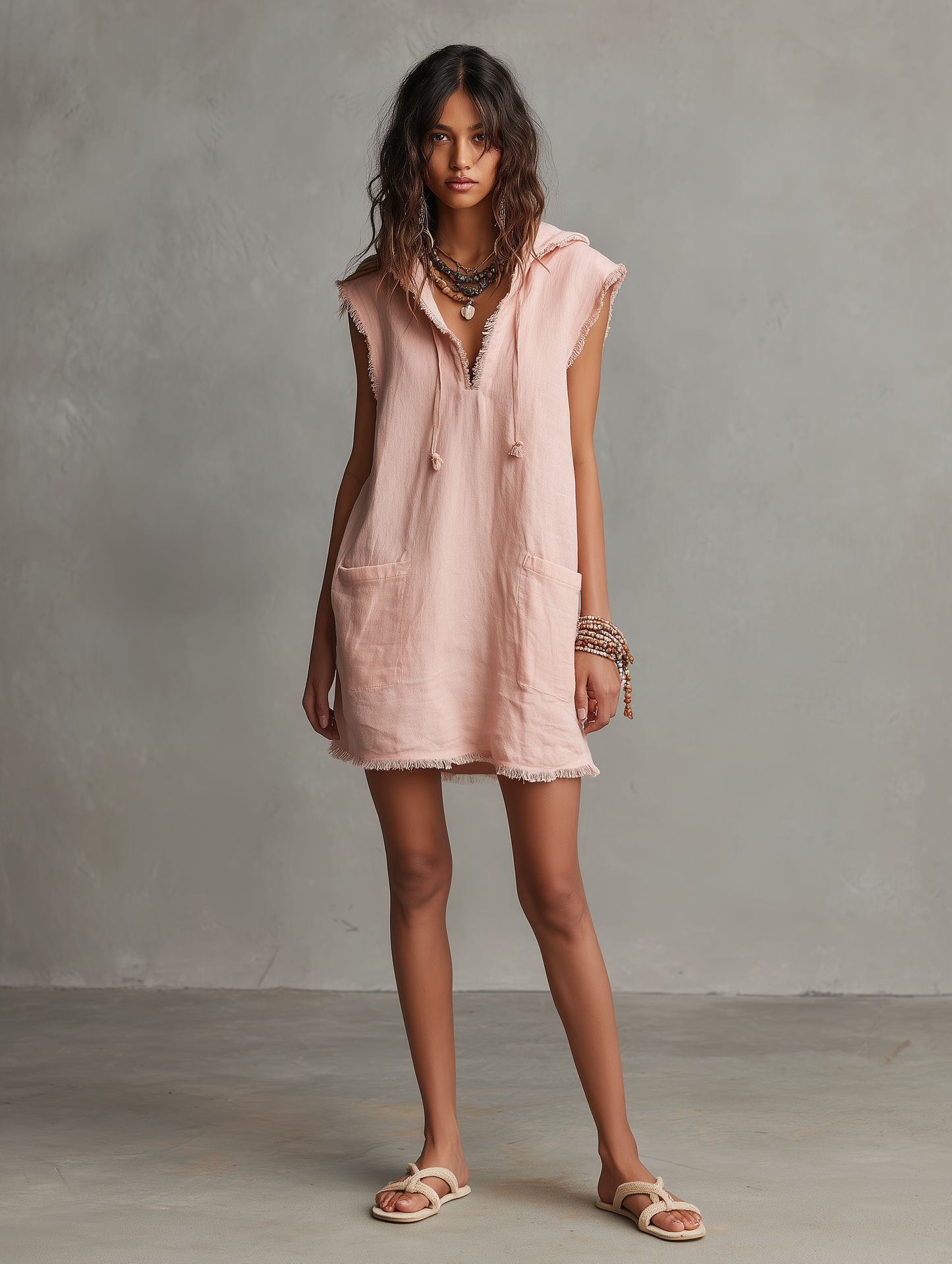 Pilar | Vestido de verano holgado con capucha