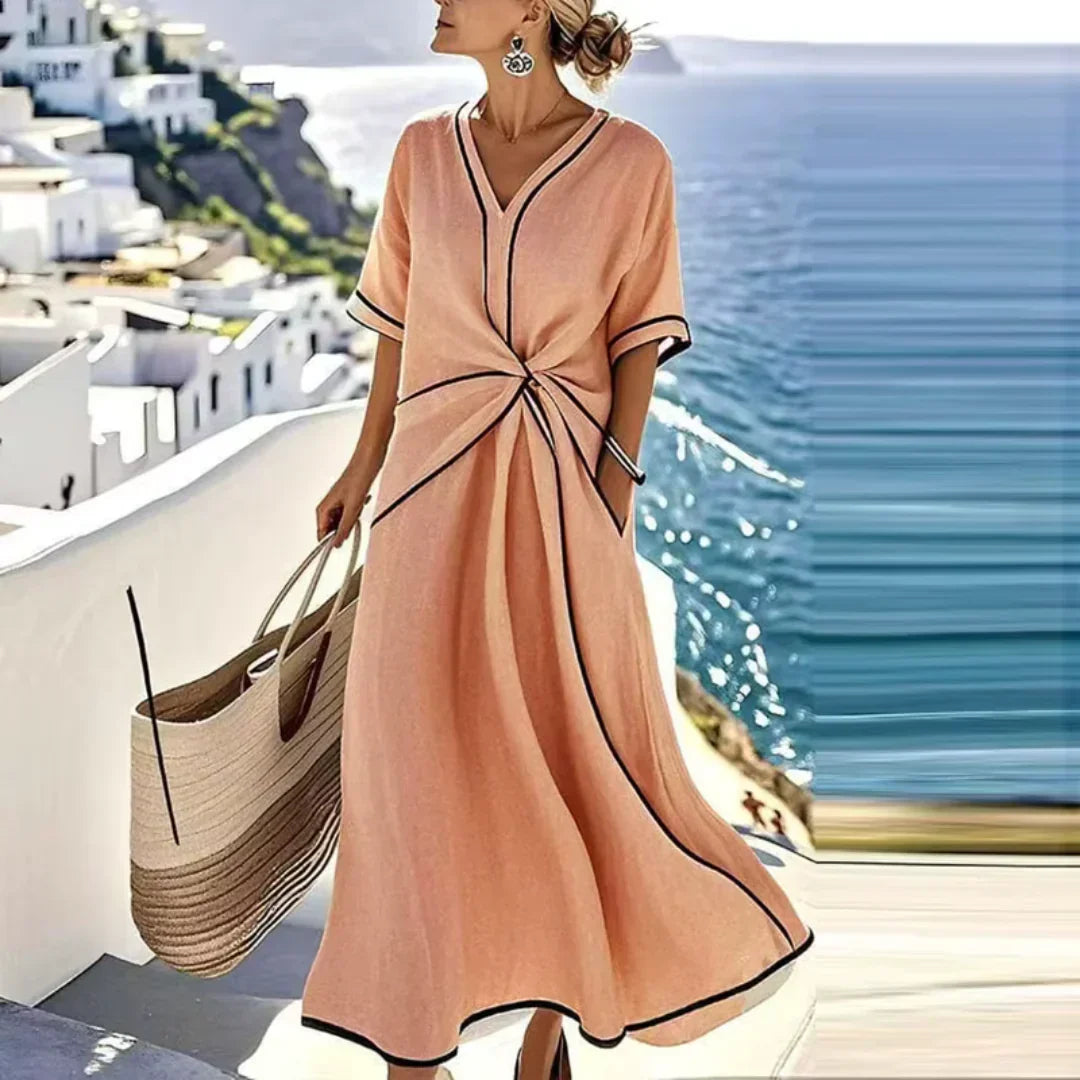 Santorini™ | Vestido Fluido Favorecedor