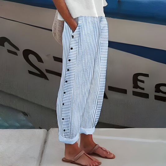 Dagny | Pantalón de Rayas de Verano