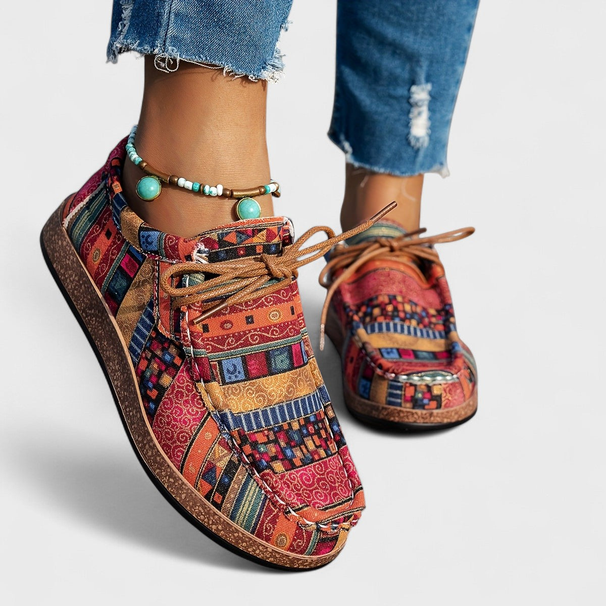 Amelia | Zapatillas Ortopédicas de Confort con Patchwork