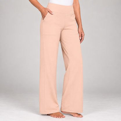 Encarni | Pantalón Elástico de Tiro Alto y Pierna Recta