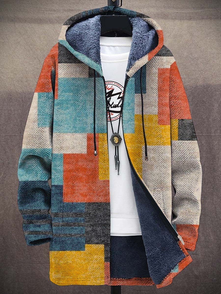 Julieta | Cárdigan Forrado con Capucha y Estampado Artístico