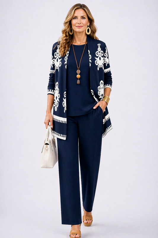Gracia | Conjunto de Tres Piezas Elegancia Clásica