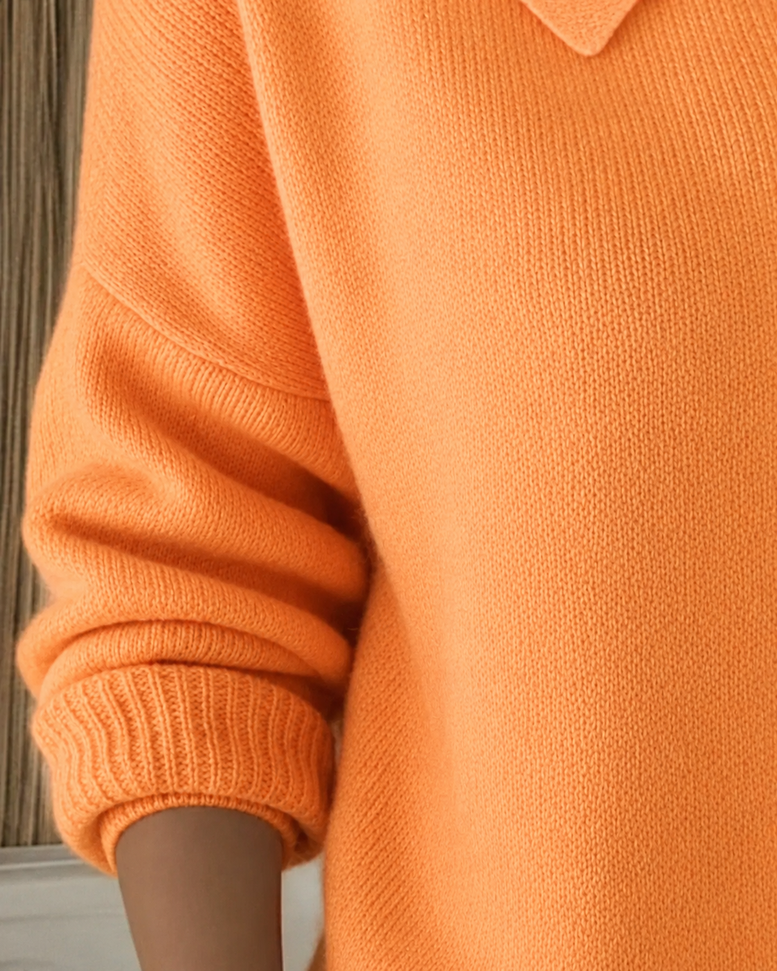 Rafaela | Chaqueta de Punto con Cuello Camisero y Botones