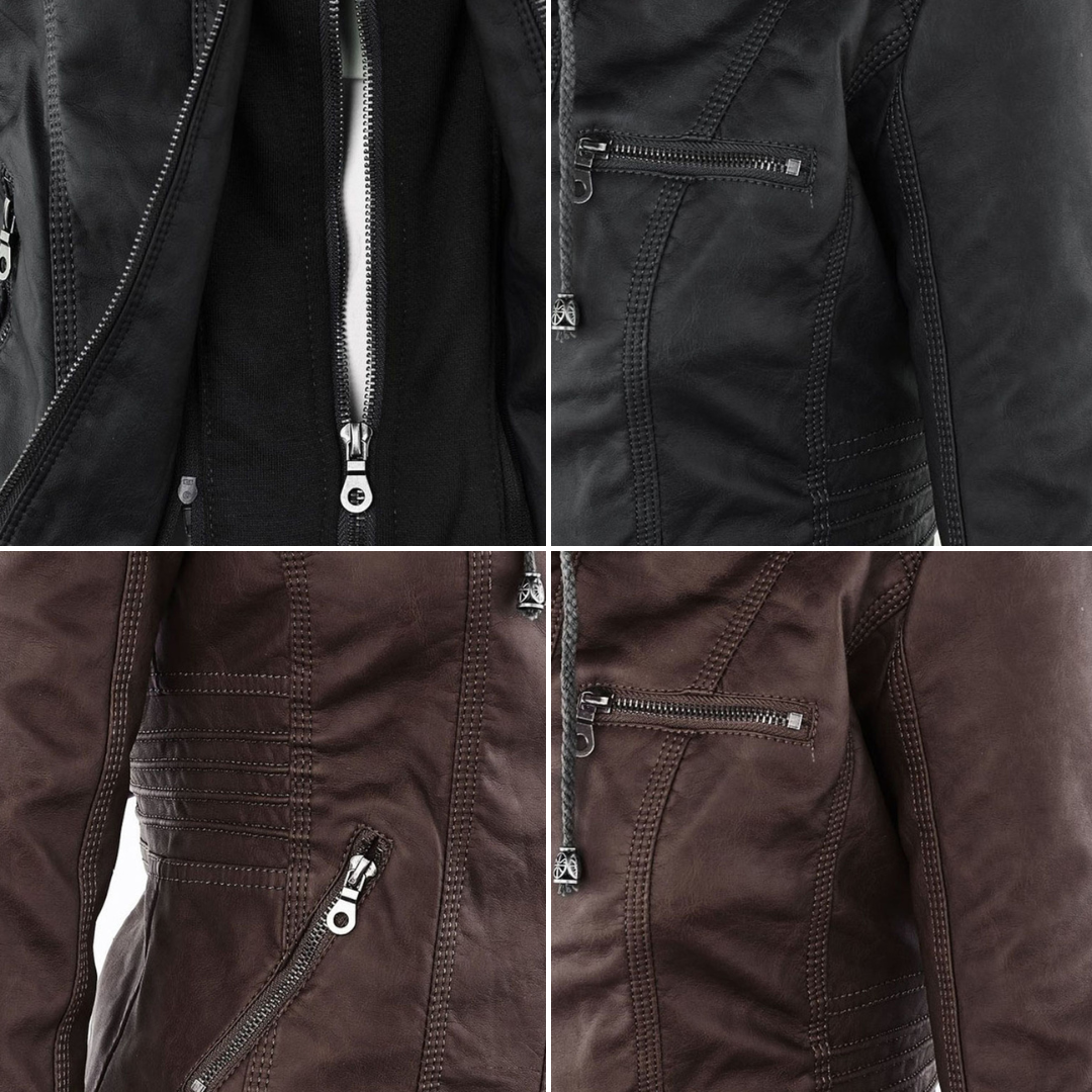 Macarena | Chaqueta Motera con Capucha