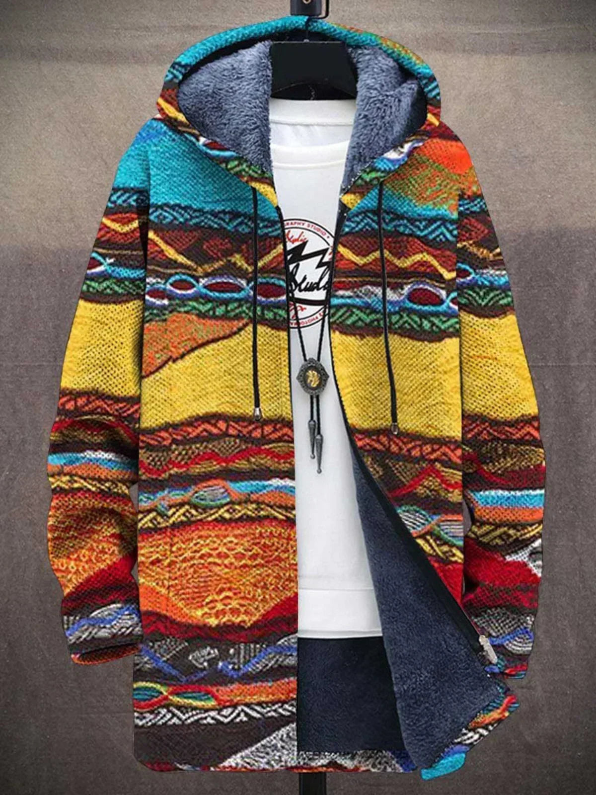 Irene | Chaqueta Colorida con Capucha