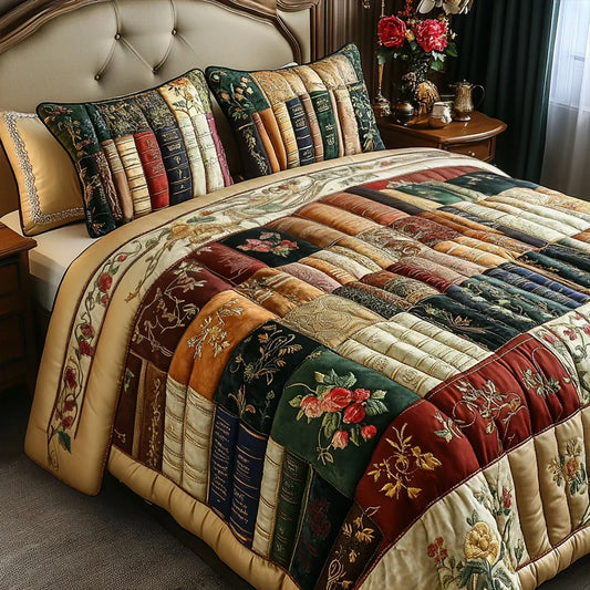 Ofelia | Colcha Acolchada Patchwork de Libros