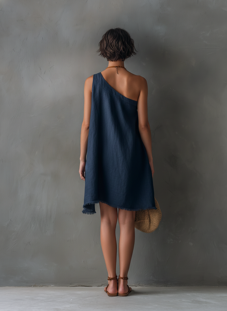 Paloma | Vestido de verano de un solo hombro