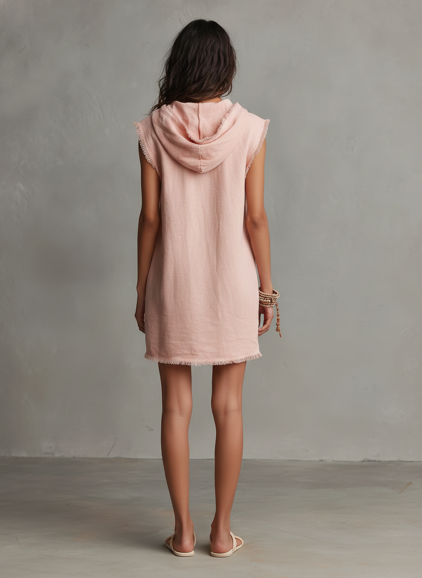 Pilar | Vestido de verano holgado con capucha