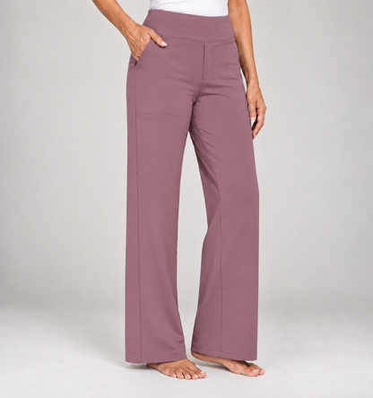 Encarni | Pantalón Elástico de Tiro Alto y Pierna Recta