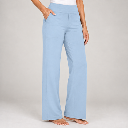 Encarni | Pantalón Elástico de Tiro Alto y Pierna Recta