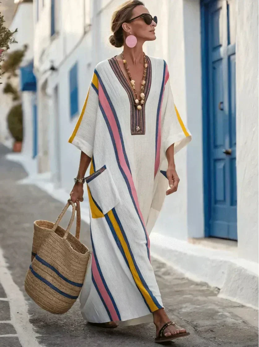 Marlena™ | Vestido Largo de Aire Costero
