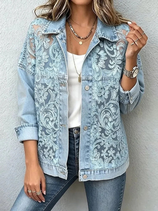 Chaqueta Vaquera con Encaje