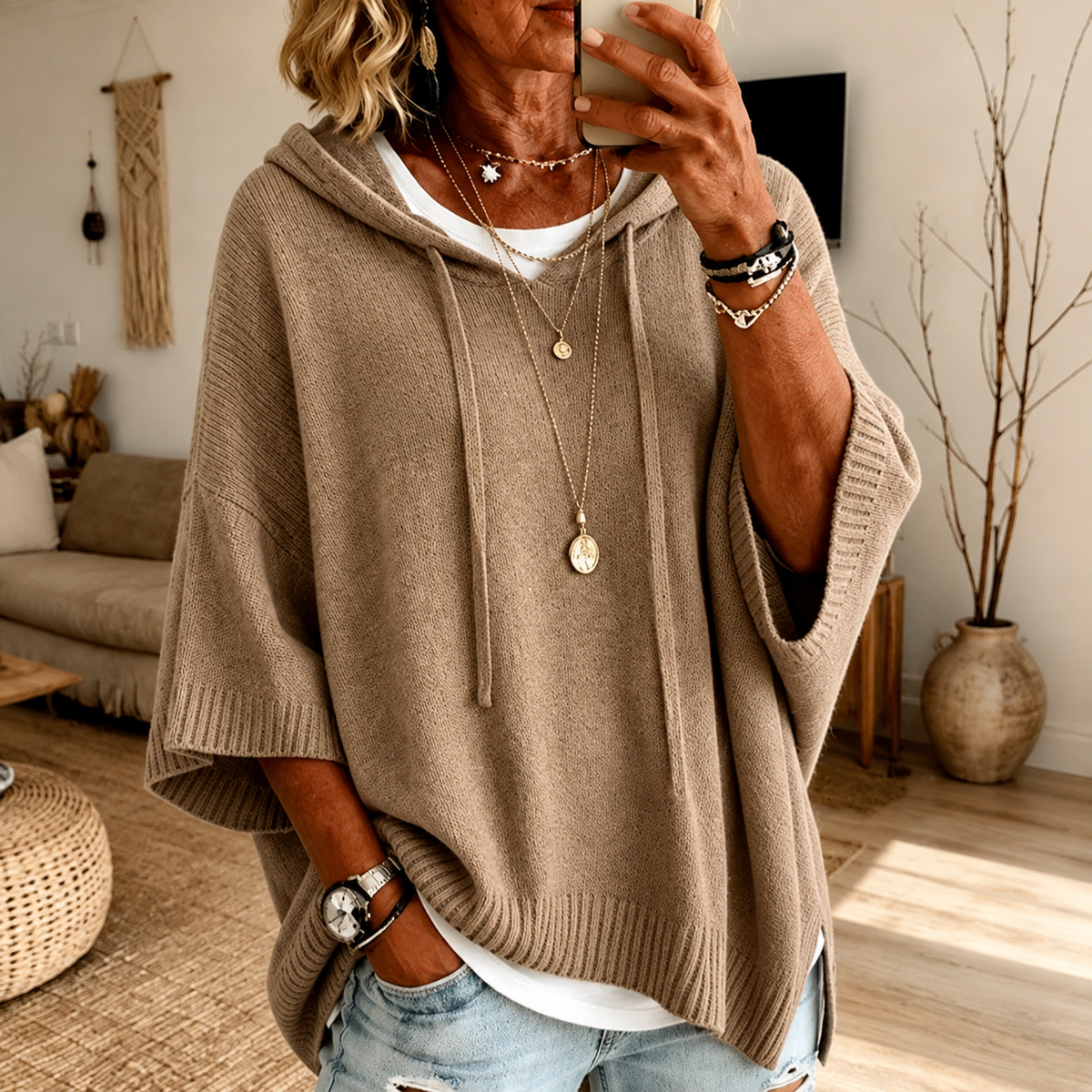 Pepa | Jersey Poncho Topo
