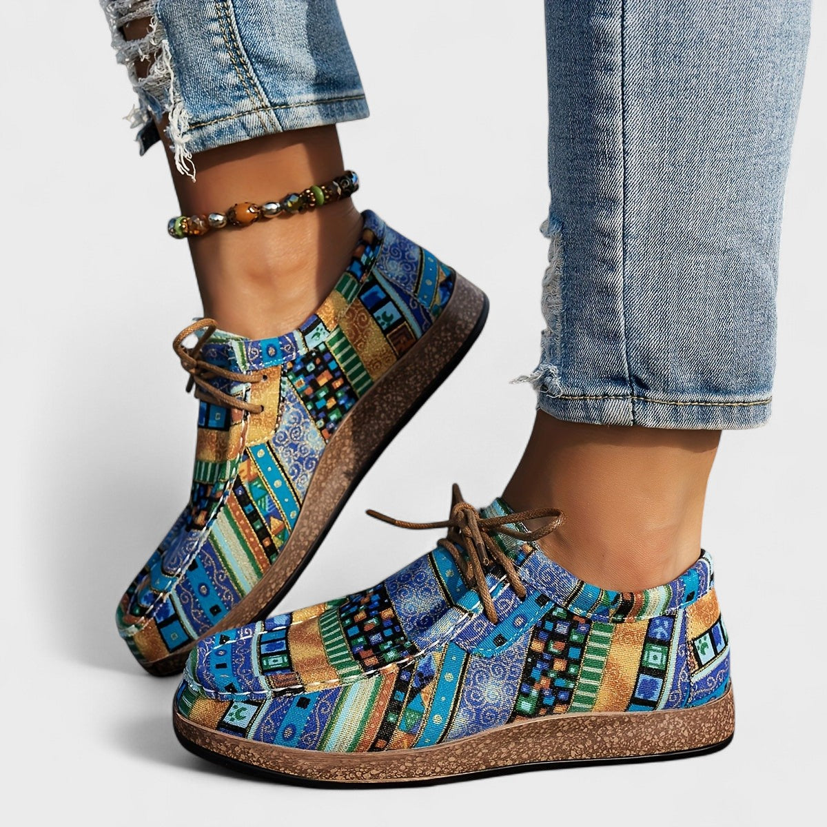 Amelia | Zapatillas Ortopédicas de Confort con Patchwork