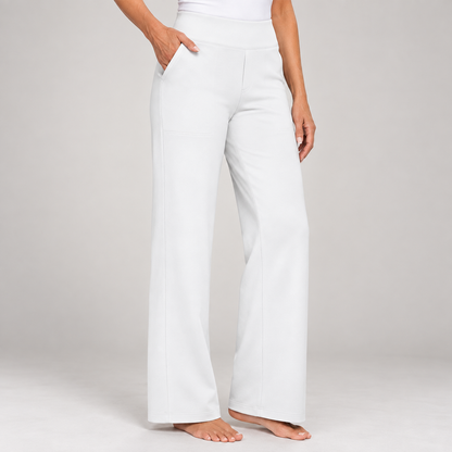 Encarni | Pantalón Elástico de Tiro Alto y Pierna Recta