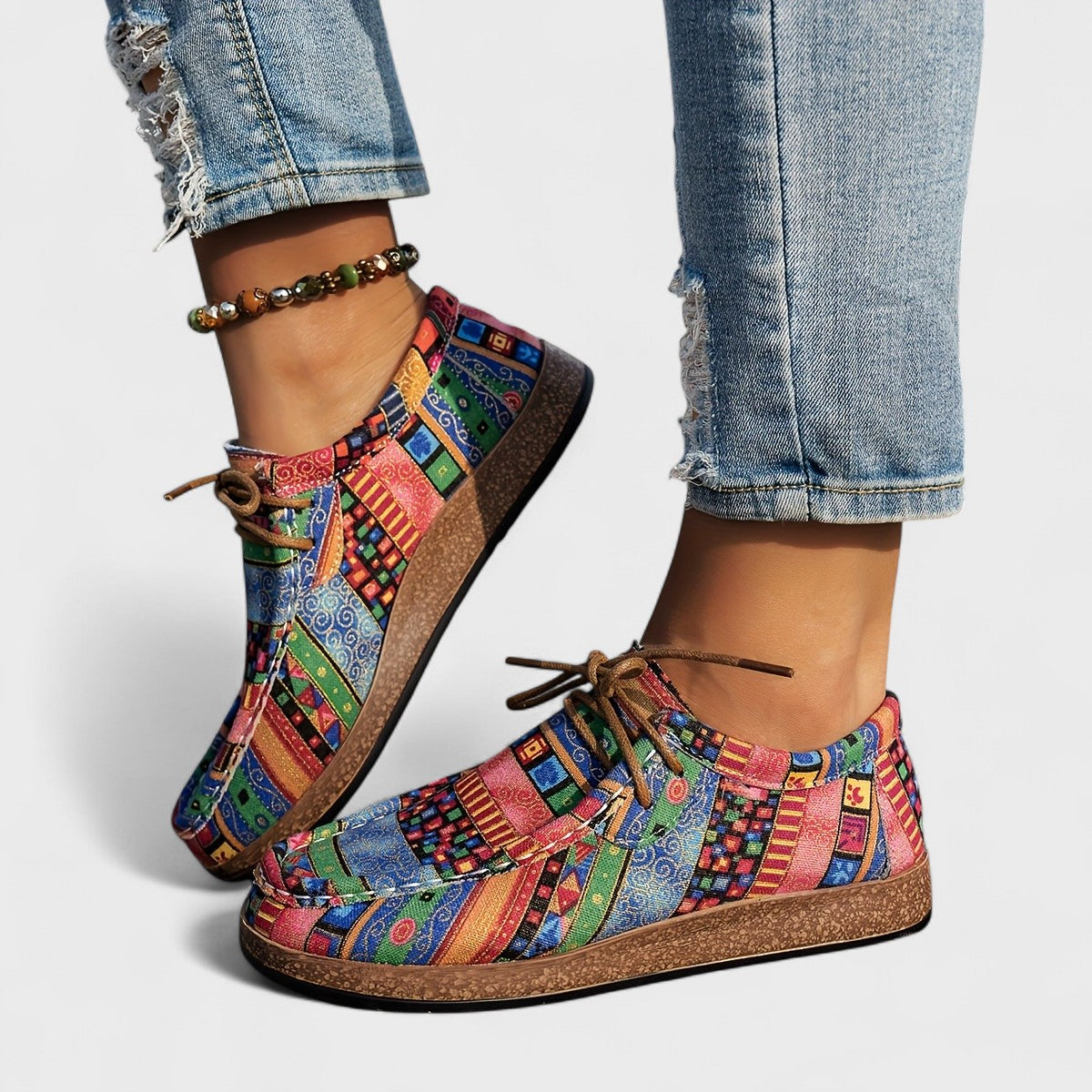 Amelia | Zapatillas Ortopédicas de Confort con Patchwork