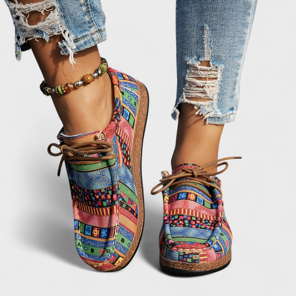 Amelia | Zapatillas Ortopédicas de Confort con Patchwork