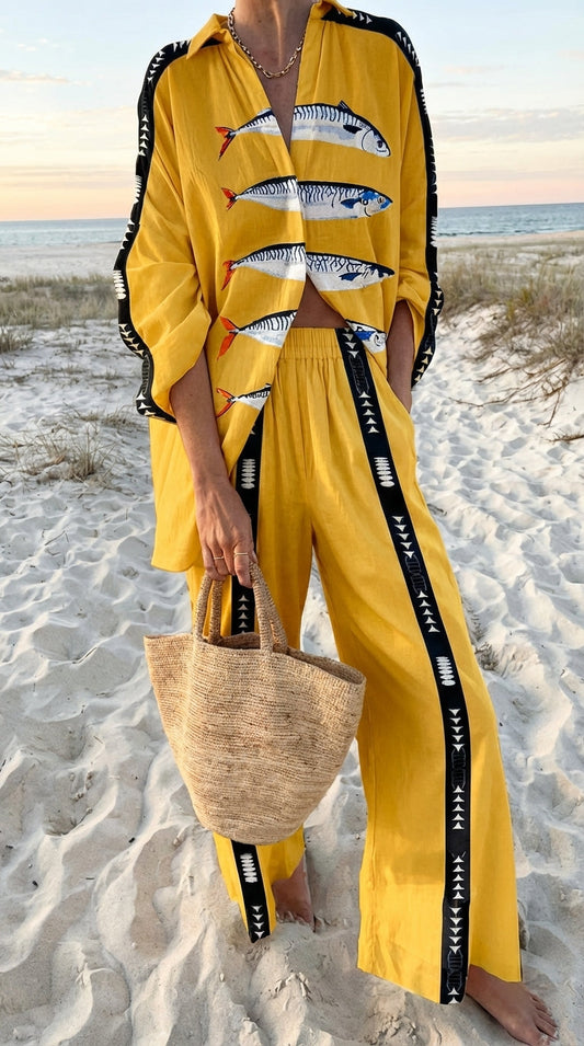 Marbella™ | Conjunto de Camisa y Pantalón