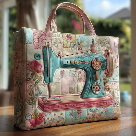 Ebba™ | Bolso Tote Acolchado Máquina de Coser