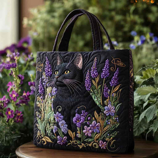 Katharina™ | Bolso Tote Acolchado Gatos a la Luz de la Luna
