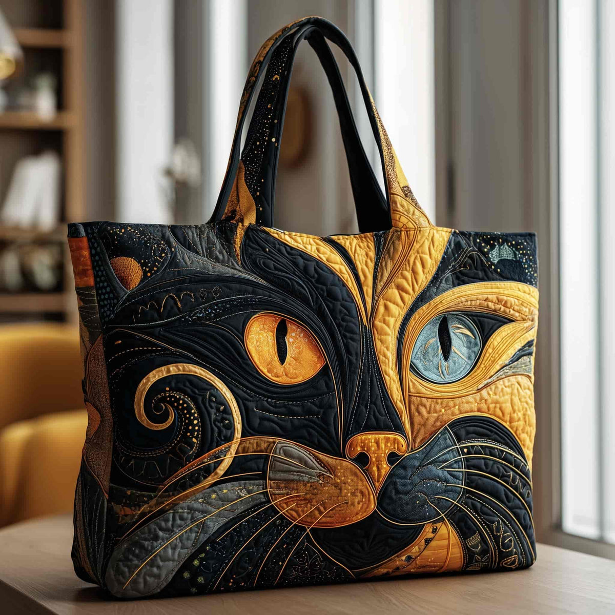 Laurentia™ | Bolso Tote Acolchado Gatos con Actitud