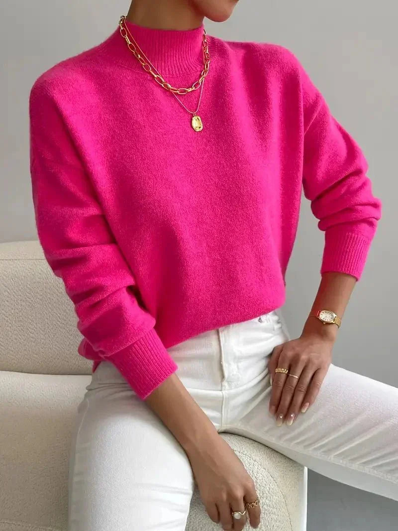 Cristina | Jersey de Cuello Alto Suave