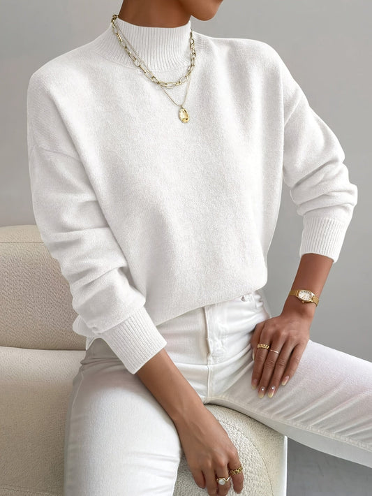 Cristina | Jersey de Cuello Alto Suave