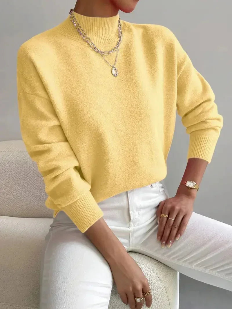 Cristina | Jersey de Cuello Alto Suave