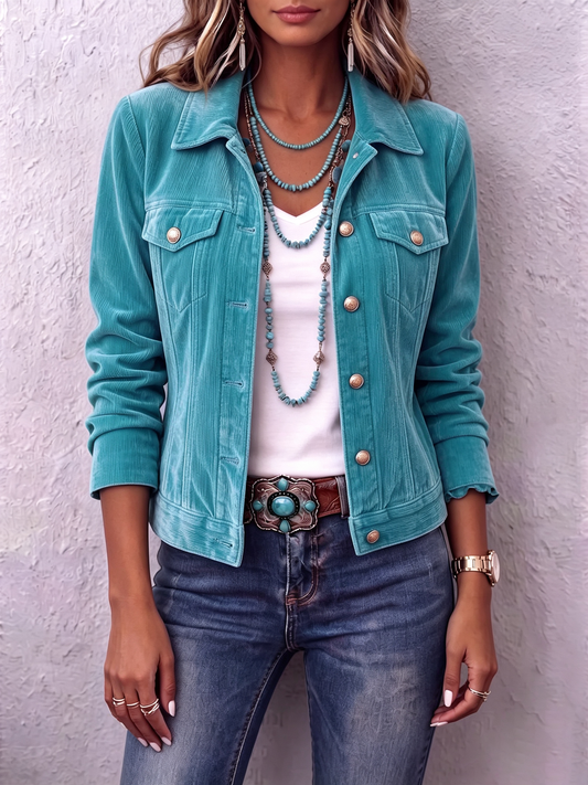 Diana | Chaqueta de Terciopelo Boho de Inspiración Vintage