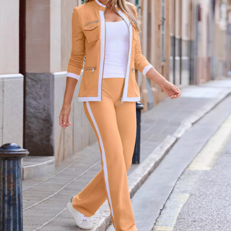Victoria | Conjunto de Chaqueta y Pantalón con Raya Lateral