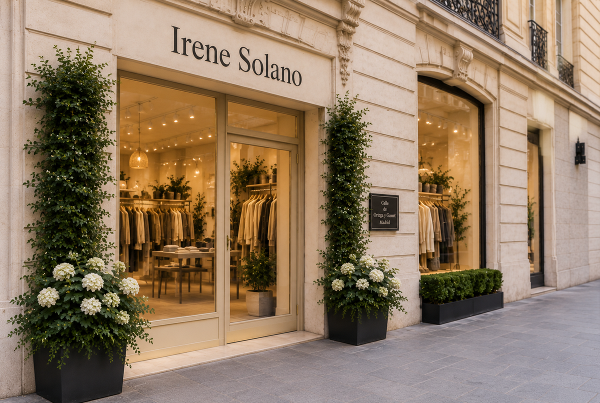 Escaparate de la tienda Irene Solano en la calle Ortega y Gasset, Madrid